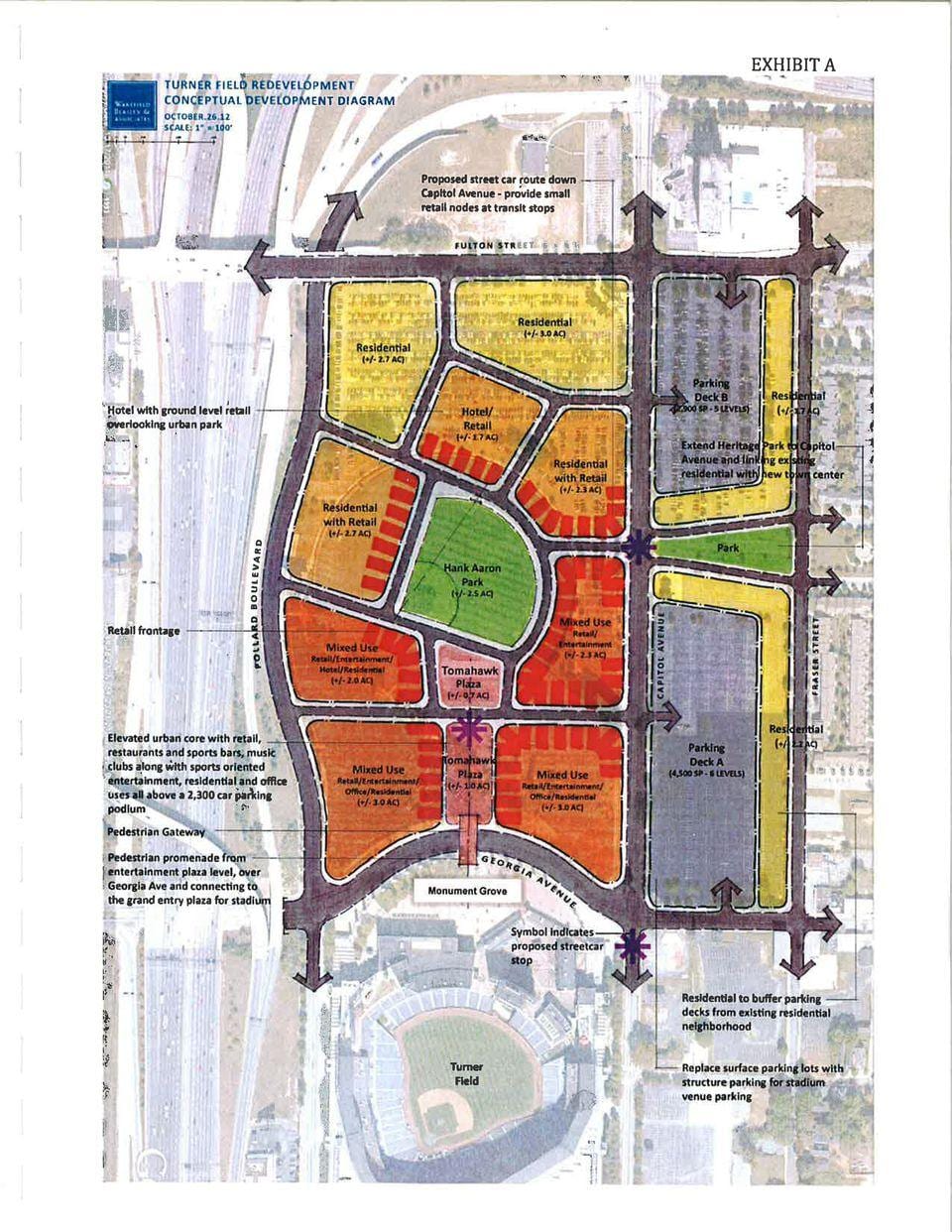 karte turner field autostāvvieta