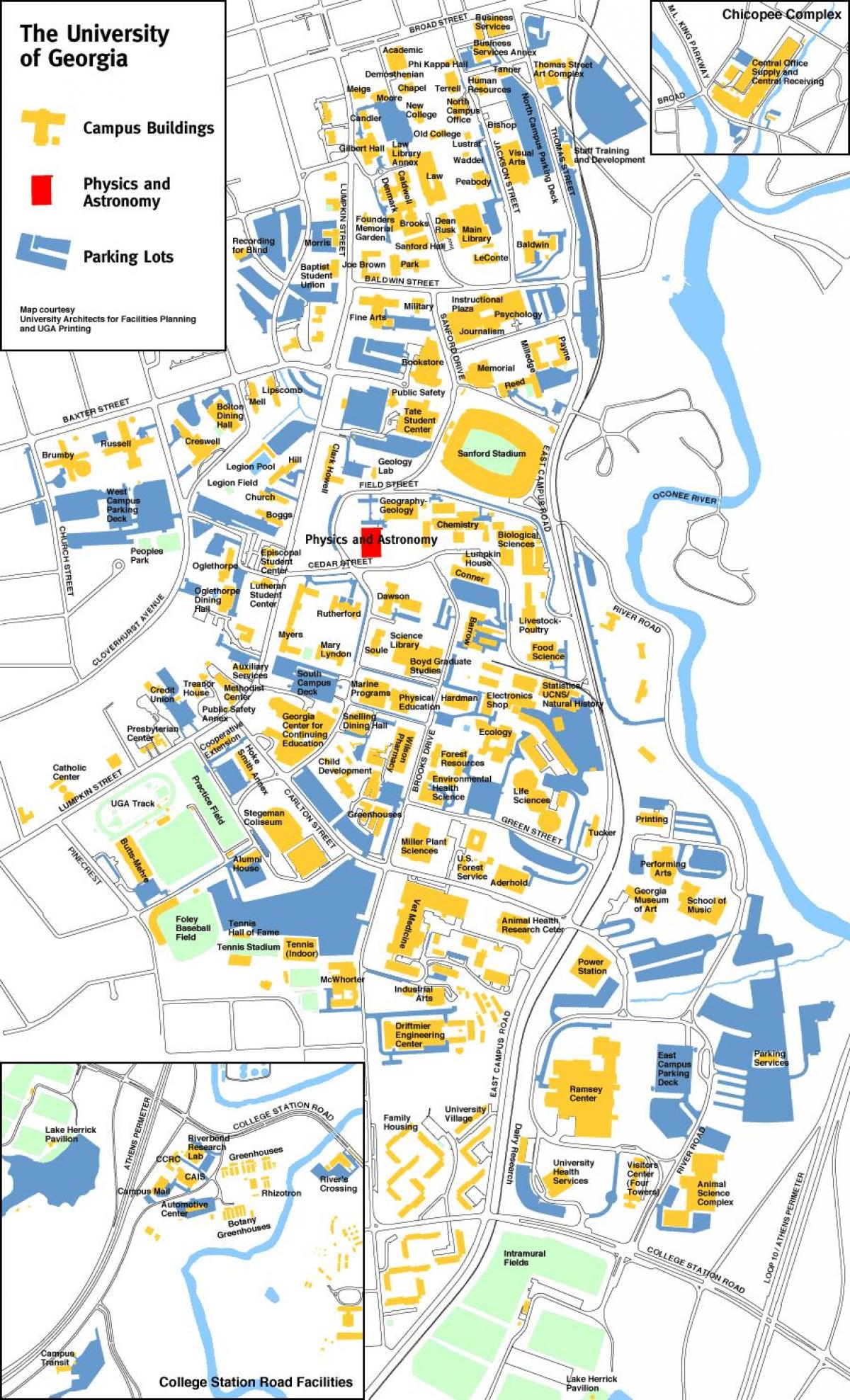 Gruzijas universitātē karte