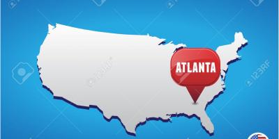 Atlanta, ASV karte