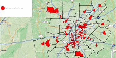 Noziedzības kartē Atlanta