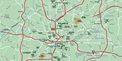 Vairāk Atlanta jomā karte
