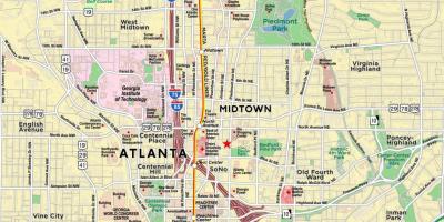 Karte midtown Atlanta