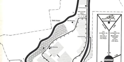Karte road Atlanta trasē