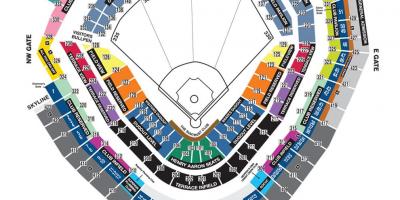 Braves stadionā sēdvietu karte